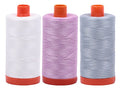 Bundle of Aurifil 50wt Egyptian Cotton Thread, Large 1422 Yard Spools, with and Without Aurifil Empty Thread Case 12 Spool Capacity (3 Spool Bundles, 2021 2515 2612) - color: 2021 2515 2612