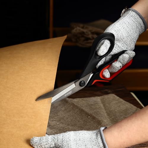 LIVINGO 8-Inch Industrial Scissors - Heavy Duty All Purpose Shears - size: 8"