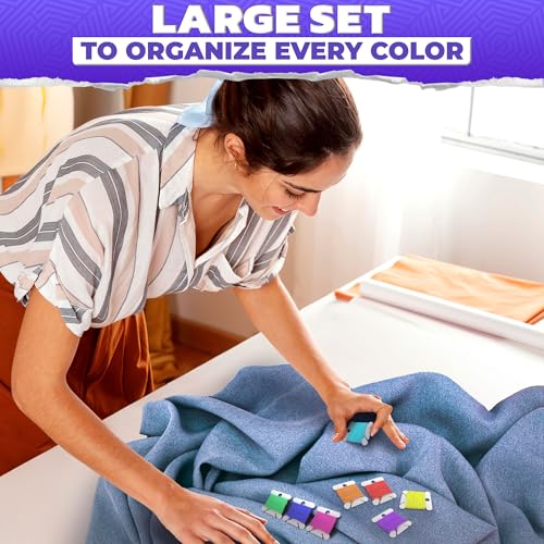 240 Pcs Embroidery Floss Bobbins with Hanging Holes & Thread Slits - size: 240 Bobbins
