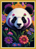 Redxing Stamped Cross Stitch Kits Embroidery kit for Beginners Adults Full Range of Embroidery Patterns Starter Kits DIY Printed Cross Stitch Kits Needlepoint Kits 11CT-Flower Panda 15.7x19.7 inch - color: Style 31