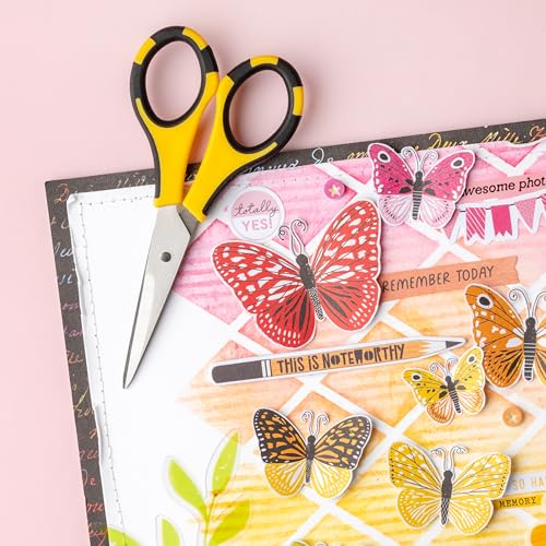 American Crafts Cutter Bee Herb Scissors 4/Pkg-Yellow/Black - style: 4 Pack