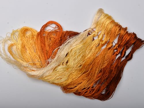 100% Mulberry Silk Embroidery Thread 9 Colors 110m Each (27) - color: 27