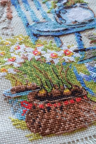 RIOLIS 1656 Cottage Garden. Spring Counted Cross Stitch Kit 7.87 x 11.81 in