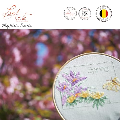 Lanarte Counted Cross Stitch Kit: 4 Seasons: Set of 4, NA, 18 x 16cm - style: Four Seasons
