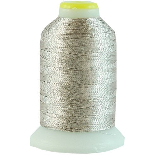 ThreadArt Metallic Embroidery Thread, 1000M, No. L3 - Platinum - color: PLATINUM