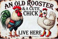 MjhRcll Chicken Stamped Cross Stitch Kits,Chicken Embroidery Starter Kit for Adult Beginners,Animals Cross Stitch Kits for Adults 12×16 Inch - color: X1947