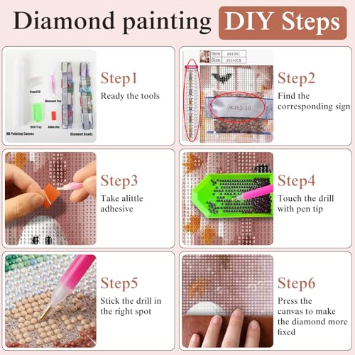 CSZPPQAF Halloween Diamond Painting Kits for Adults,Ghost Diamond Art - color: KM1061-1