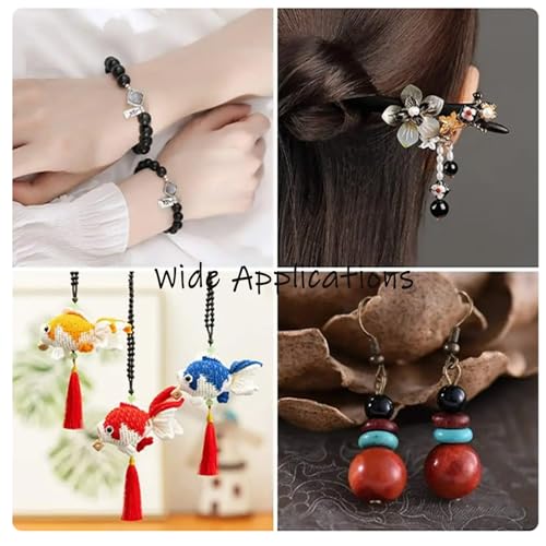 YouLuo 200Pcs Glass Pearl Beads for Jewelry Making,Glass Beads for Bracelet - color: Chocolate Brown, 10mm