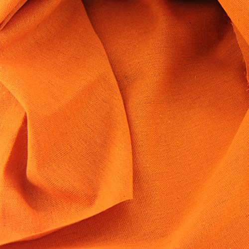 Rose Flavor Pre-Cut Quilting Linen Fabric,Craft Cloth,DIY for Sewing Crafting 60" by 1 Yard(Orange) - color: Orange
