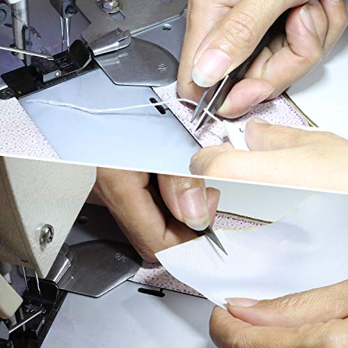 Anley 4" Sewing Scissors Set - Carbon Steel Trimming Nipper Yarn Lightweight Thread Cutter - Portable Mini Embroidery Clipper Stitching Snip for DIY, Household Supplies (12Pcs, Black) - color: Black