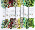 KCS Big skeins of 25 Meters Size 25 Color Variegated Cross Stitch Stranded Threads,12 skeins,06 - color: 12skeins06, size: 12 skeins
