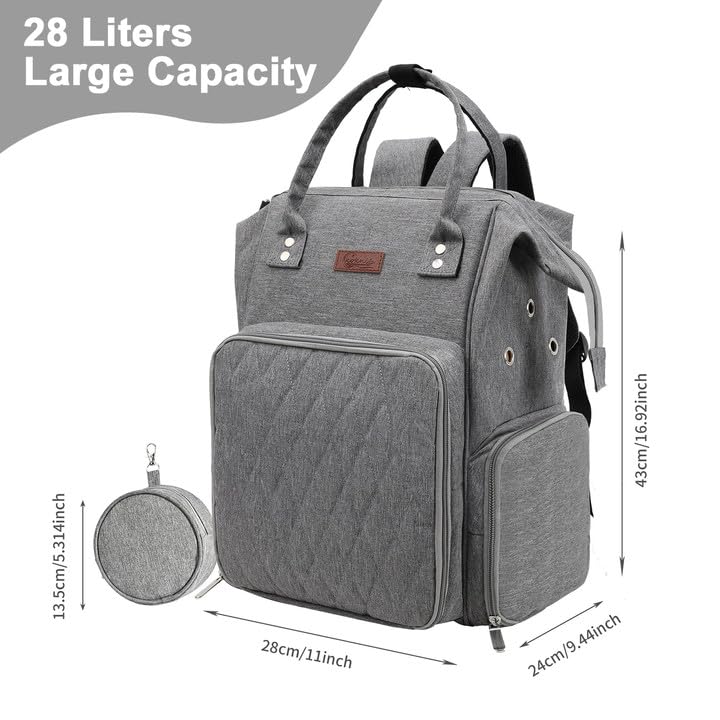crochet bag,knitting bagBackpack and Tote Bag Storage Bag ，Large capacityYarn Storage Organizer Travel Crochet Bag Women Carrying Crochet Accessories Knitting Needles Crochet - color: GREY