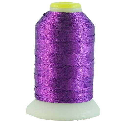 ThreadArt Metallic Embroidery Thread, 1000M, No. L58 - Purple - color: PURPLE