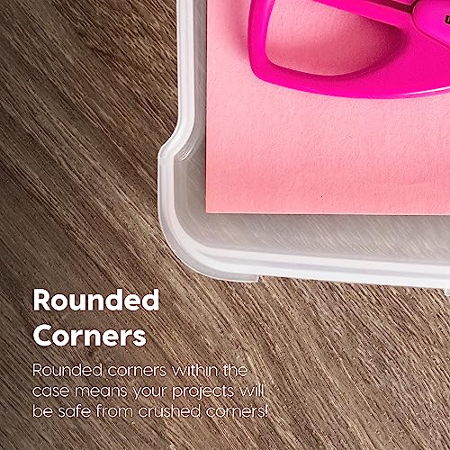 IRIS USA Board Game Storage |Made in USA| Slim Craft Case (10-Pack) - Clear - size: 10 Pack
