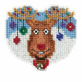 Reindeer Games Beaded Counted Cross Stitch Christmas Ornament Kit Mill Hill 2016 Winter Holiday MH181631