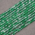400PCs 4mm Green Crackle Glass Beads Bulk, Round Smooth Hole Glass Crystal Beads for Jewelry Making, DIY Bracelets, Necklaces, Bag Charms, Keychains and Craft Projects - color: Green Crackle, size: 4MM