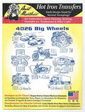 Big Wheels Aunt Martha's Hot Iron Embroidery Transfer …