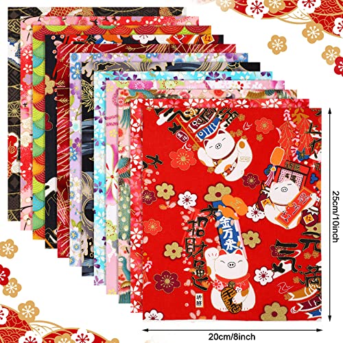 Tudomro 30 Pcs 8" x 10" Japanese Fabric Bundle Cotton Quilting, Fresh Style - color: Fresh Style
