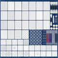 50 Pcs Sashiko Stencil Kit, Plastic Geometric Template Pattern - color: Thread and Pen Needle-Color4