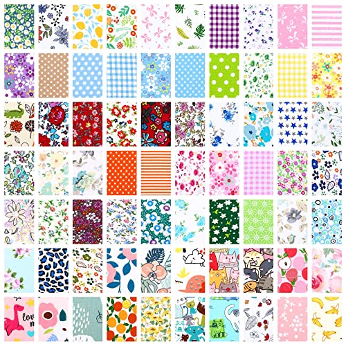 Tudomro 70 Pcs 10 x 10 Cotton Fabric Square for Quilting, Elegant Style - color: Elegant Style