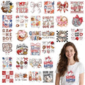 Baseball Dtf Transfers Ready to Press - Wxiben 30 Pcs Game Day Iron on Transfers for T-Shirts Baseball Coquete Bow Heat Transfer Vinyl Decal Sticker Iron on Patches for Clothes Pillows Bag DIY Crafts - style: Baseball
