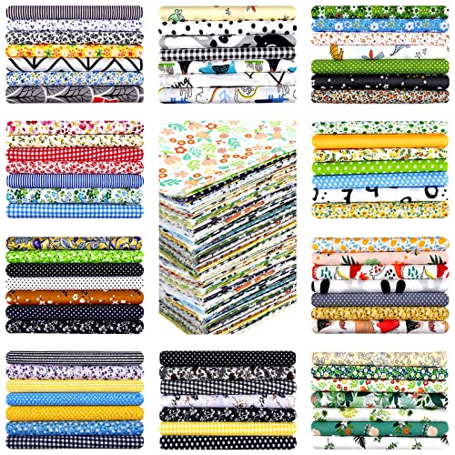 Tudomro 70 Pcs 10 x 10 Cotton Fabric Square for Quilting, Fresh Style - color: Fresh Style