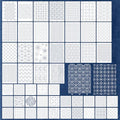 50 Pcs Sashiko Stencil Kit, 7.9 X 5.9 Inch Plastic Embroidery Stencils, Geometric Sashiko Pattern, Embroidery Templates for Sewing Hand Quilting - color: Needle and Pen-Color1