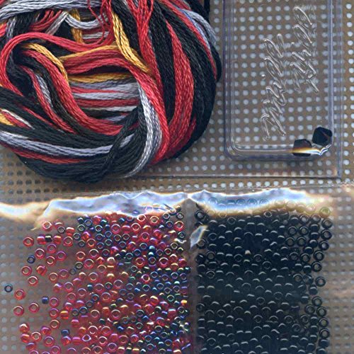 Ladybug Hug Beaded Counted Cross Stitch Kit Mill Hill 2015 Spring Bouquet MH185103