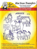 Horses Aunt Martha's Hot Iron Embroidery Transfer