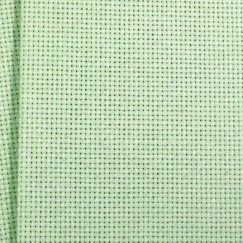 KCS 16CT Counted Cotton Cross Stitch Aida Cloth Fabric (12" x 59",Light Green) - color: Light Green, size: 12" x 59"