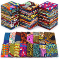 Tatuo 150 Pcs 4 × 4 Inch African Cotton Fabric Squares No Repeat - style: African