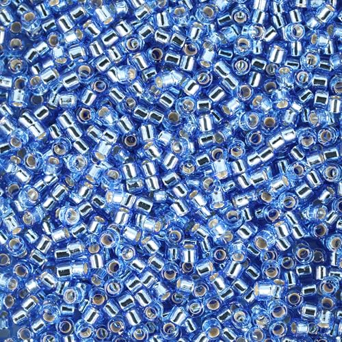 Miyuki Delica Seed Beads - color: DB1210 - Silver Lined Azure