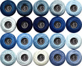 Soft 20 Colors Classic Crochet Thread 20 Pack,100% Cotton (Grey Blue-160-3750) - color: Grey Blue Series