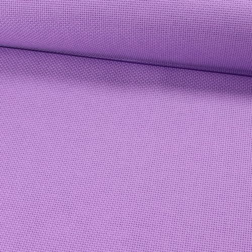 KCS 12" x 59" (30cmx 149cm) 18CT Counted Cotton Aida Cloth Cross Stitch Fabric (Lavender) - color: Lavender