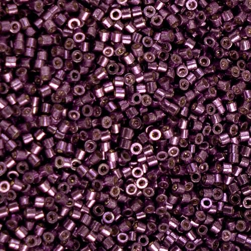 John Bead 25g Cylin Beads Opaque Electro Lilac 11/0 Glass Cylindrical Seed Beads for Jewelry Bracelets Necklaces Earrings Making Embroidery - color: Electro Lilac