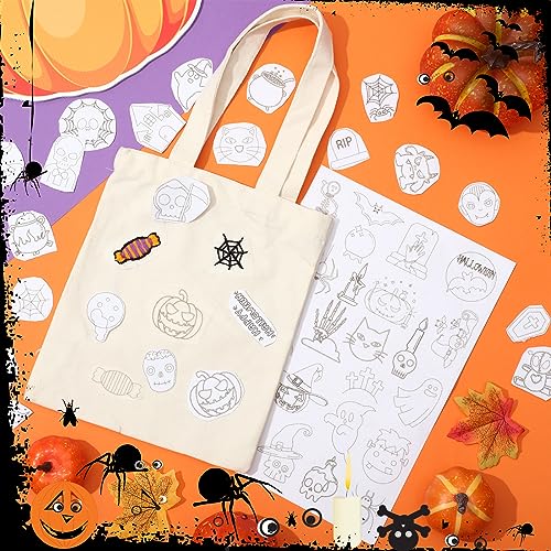 Lewtemi 50 Pcs Halloween Water Soluble Hand Sewing Stabilizers - color: Ghost