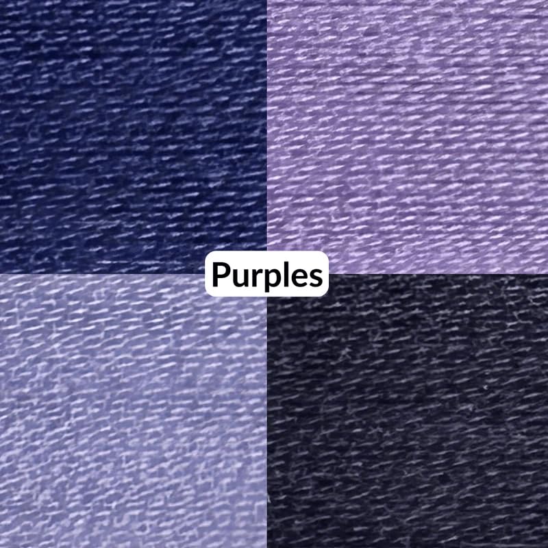 Madam Sew Cotton Thread Set – 8 Small Spools – 100% Cotton Thread for Sewing Machine & Hand Stitching | Strong, Low-Lint All Purpose Threads for Fabric, Quilting, and Stitching – Purples - color: Purples