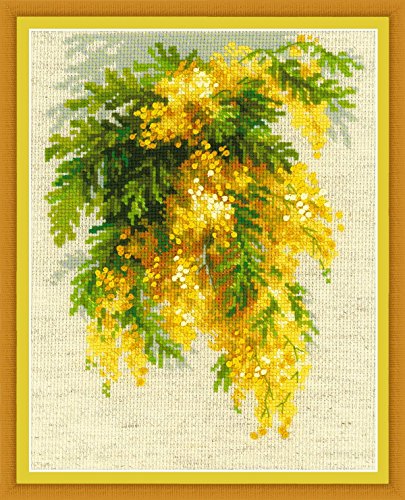 RIOLIS 1615 Mimosa Counted Cross Stitch Kit 7 x 9.5 in - style: Mimosa 1615