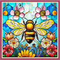 Dooxvey Counted Cross Stitch Kits for Adults 11CT Printed Cross-Stitch Patterns Cross Stitching Embroidery Kit Stamped or Counted Needlepoint Kits-Bees Gather Nectar 18×18 inch - color: ColorDIY10