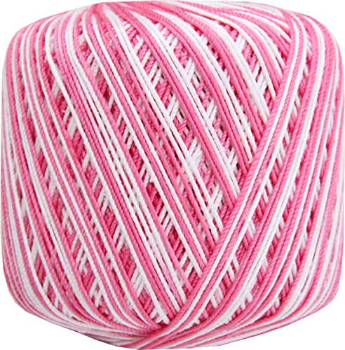 ThreadArt 100% Cotton Crochet Thread Size 3, Variegated Roses 46 - color: VARIEGATED ROSES, size: SIZE 3 SINGLE