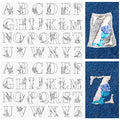 Lewtemi 50 Pcs Letters Water Soluble Hand Sewing Stabilizers - color: Letters