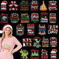 Dazoratix Christmas Iron on Transfers - 24 Sheets Funny DTF Ready to Press - style: Funny Christmas