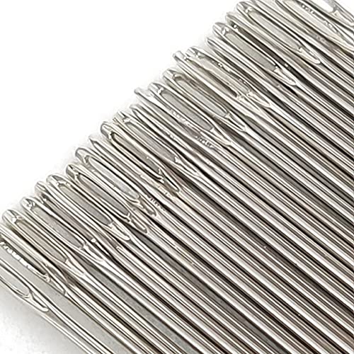 Littledream 150 Pcs Needles Assorted Sizes Sewing Hand DIY Embroidery (50 No.7 + 50 No.8 + 50 No.9) Thread Quilting Cross Stitch Beading 2.1 Inch Long Straight Sharp Needle Kit Craft Lampwork