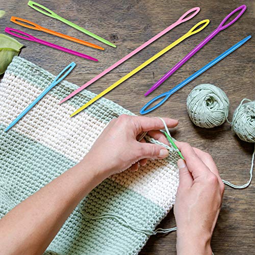 30 Pcs Plastic Sewing Needles, 3 Sizes Large Eye Plastic Sewing Needles - size: 30 PCS