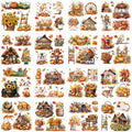 16 Pcs Fall Farmhouse Rub-On Transfers for Furniture & Crafts - style: Fall
