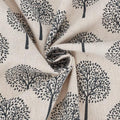 1.09 Yards 62.21 Inch Tree Linen Fabric Black Trees Soft Breathable Upholstery Linens Lightweight Quilting Cloth Fabrics for Sewing Making Garment Accessories Chair Sofa DIY Craft Supply - size: 1580MM, style: Tree