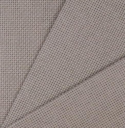 KCS 3 pc of 12" x 18"(30cmx45cm) Counted Cotton Aida Cloth Cross Stitch Fabric (Coffee, 18CT) - color: Coffee, size: 18CT