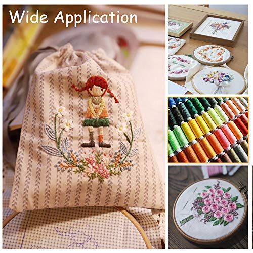 Sewing Thread 100 Colors Sewing Machine and Hand Stitching Polyester for Hand Stitching, Embroidery, Machine, Quilting and Crafts - color: 100 COLORS