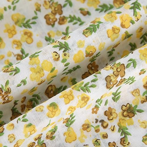 Cotton Fabric DIY Making Supplies Quilting Patchwork Fabric Fat Quarter Bundles DIY for Quilting Cotton Patchwork Cushions (Flowers, 20" x 20") - color: 7pcs Flowers, size: 20" x 20"
