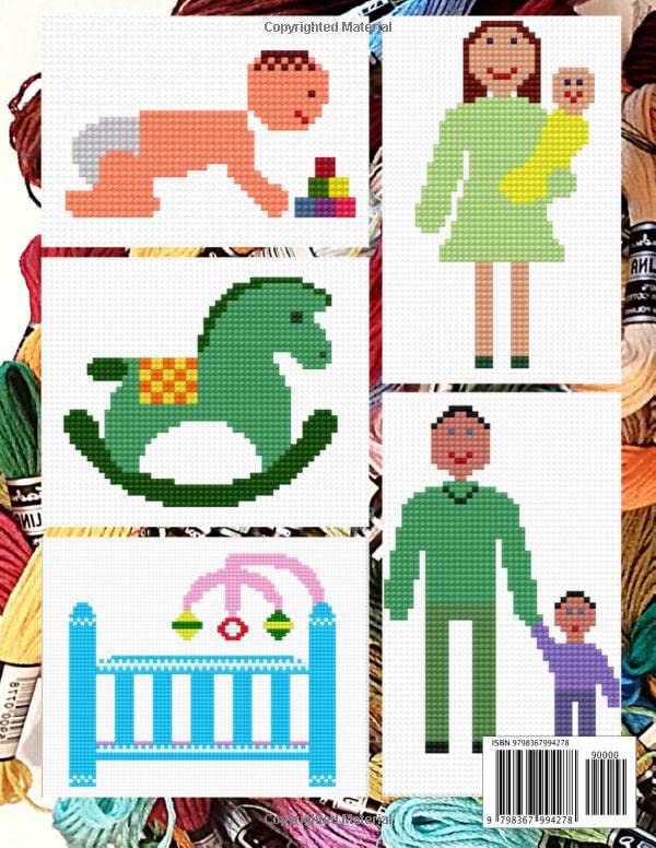 Cross Stitch Patterns for Beginners New Baby: Simple 38 Designs for Amateurs/Beautiful Awsome Samplers